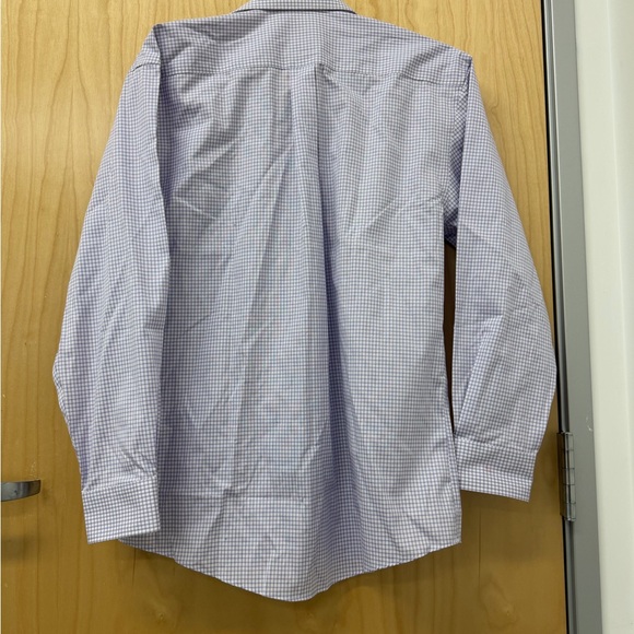 Joseph & Feiss Men's Lavender Check Dress Shirt - Picture 3 of 4